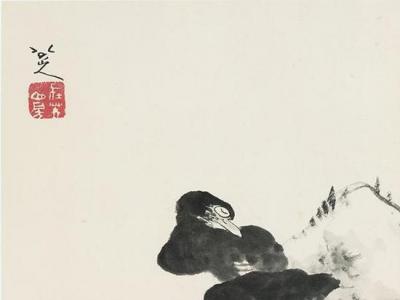 墨點(diǎn)無(wú)多淚點(diǎn)多的八大山人