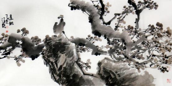 胡海藝水墨寫意上拍成功書畫網（微）拍第九十七期拍賣