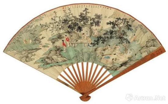 陳少梅于1941年 《西園雅集》 2014年北京匡時秋拍 成交價：362萬