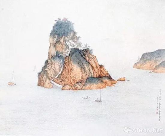 陳少梅 《小姑山》