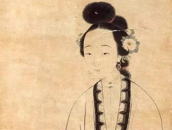 潘恭壽 畫《柳如是肖像》局部