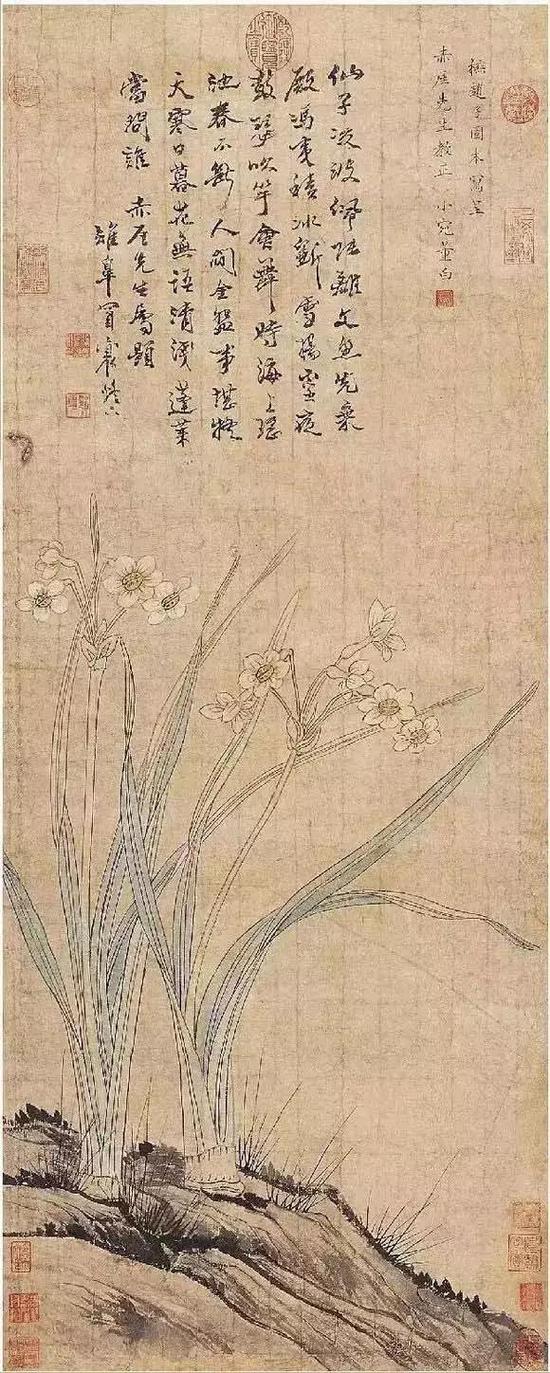 《蘭花圖軸》董小宛