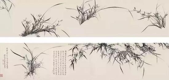 顧橫波《墨蘭圖卷》