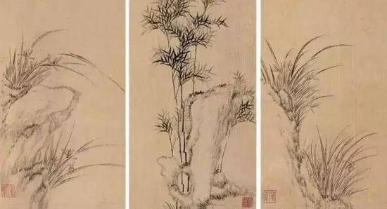 馬湘蘭《蘭竹冊》局部