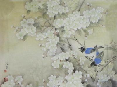 何茂卓工筆花鳥入成功書畫網（微）拍第九十七期拍賣