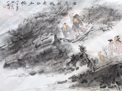 逍遙于林泉——成功書畫網(wǎng)（微）拍第九十七期拍賣顧平“逍遙山水”畫作賞析