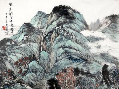 王奇志山水畫作入成功書畫網(wǎng)（微）拍第九十七期拍賣