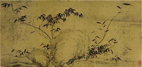 宋 蘇軾 瀟湘竹石圖（局部）