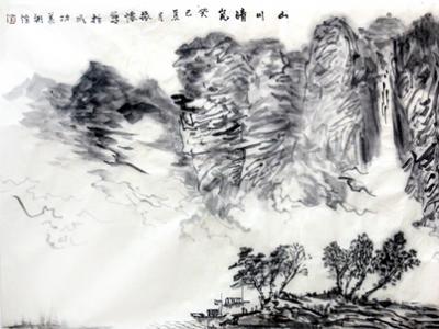 一紙煙云筆墨生 滿目氣韻山川秀——董振懷《山川晴覽》賞析