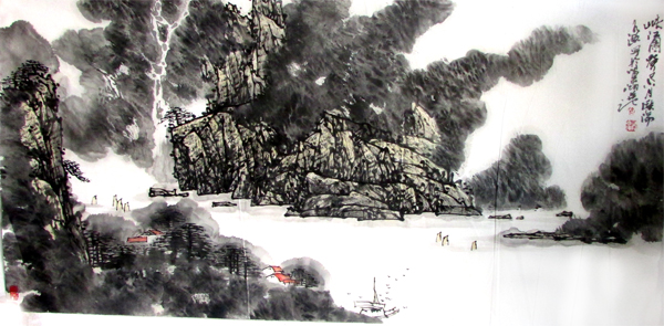 陳有德山水畫作品入成功書畫網(wǎng)（微）拍第九十八期拍賣
