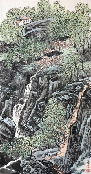 壽一峰山水畫上拍成功書畫網(wǎng)（微）拍第九十八期拍賣