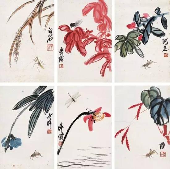 1935年作 花卉草蟲(chóng) 冊(cè)頁(yè)