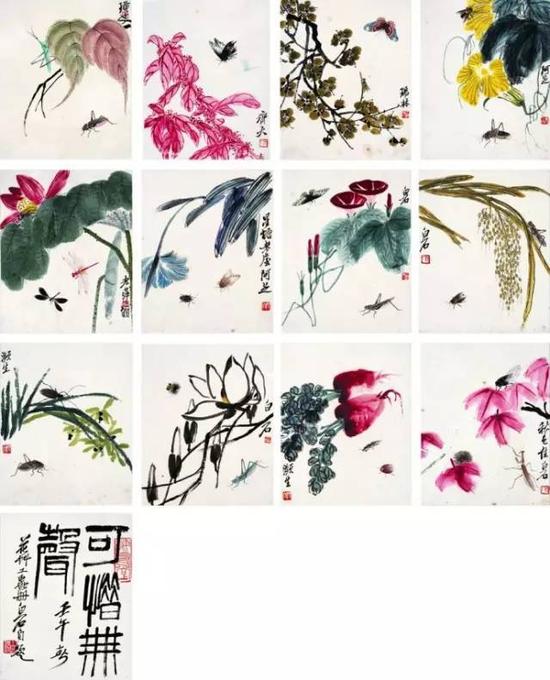 可惜無(wú)聲 花鳥(niǎo)工蟲(chóng)冊(cè)頁(yè)