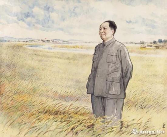 蔣兆和 《毛主席在麥田》 920萬元成交 中國嘉德2017年秋拍