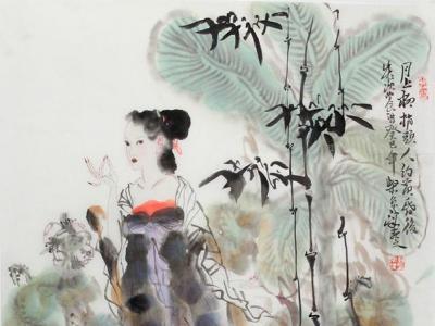 溫婉如玉明艷動人的東方美——成功書畫網（微）拍第九十九期拍賣柴京津作品賞析