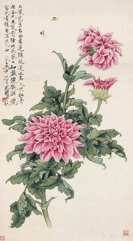 于非闇《大麗花》 中國嘉德2013春拍