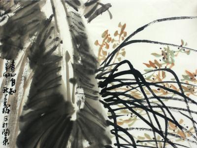 李輝花鳥畫作入成功書畫網（微）拍第九十九期拍賣