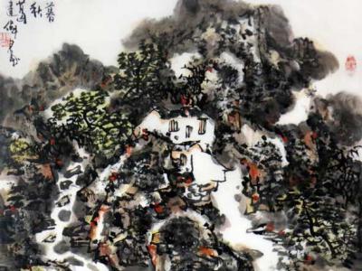 葛建偉山水畫亮相“2018年北京國際文化產業創意博覽會·成功美術館名家精品展”