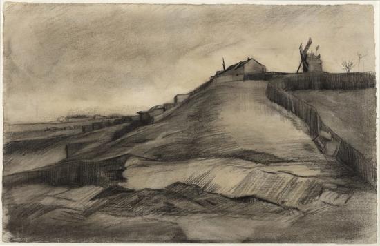 梵高，《蒙馬特山的采石場》，1886。圖片： courtesy of the Van Vlissingen Art Foundation