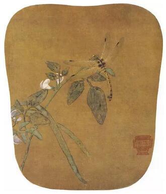 徐熙《豆花蜻蜓圖》