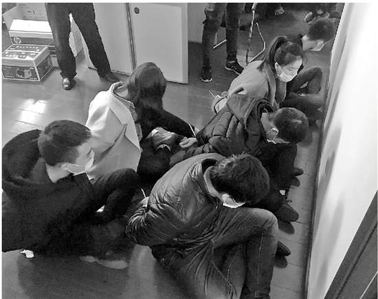 被抓獲的犯罪嫌疑人