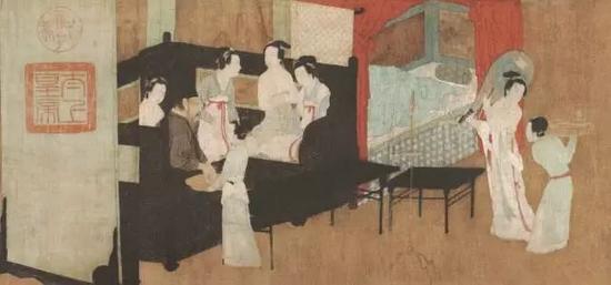 《韓熙載夜宴圖》第三段