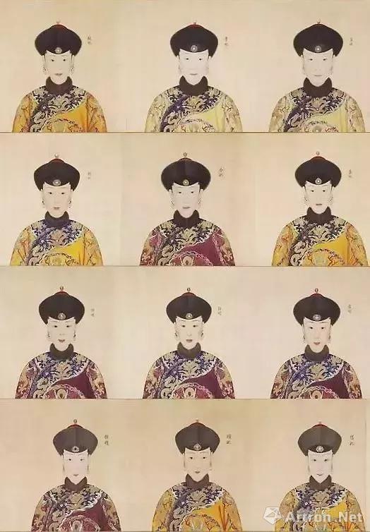 乾隆后妃群像 《心寫治平圖》