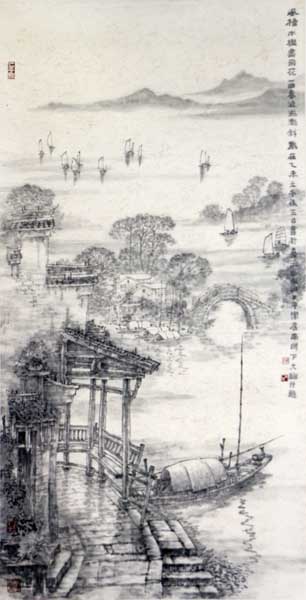 水墨繪出夢幻江南——“2017—2018年中國書畫十大年度人物”百名候選人榜單凌大綸作品賞析