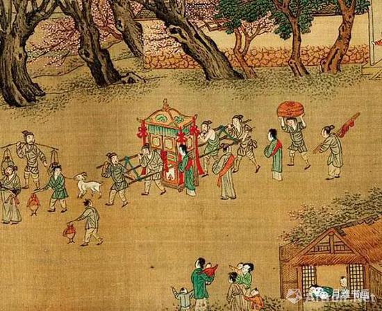 明本《清明上河圖》：婚禮娶親（圖4）