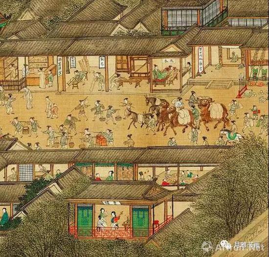 明本《清明上河圖》中的青樓和藥店（圖17）