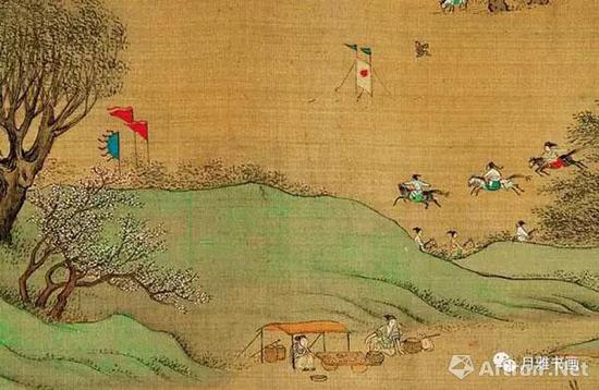 明本《清明上河圖》中民間百姓組織習武的情景（圖13）