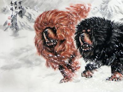 高偉畫作入展“旺年”畫狗——館藏國畫“狗”戊戌賀新春雙線聯展
