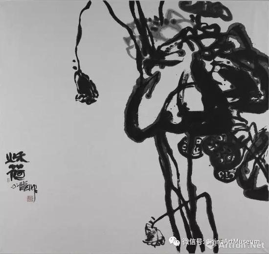 潘公凱《秋荷》180x192厘米 中國畫 2006年 中華藝術宮藏