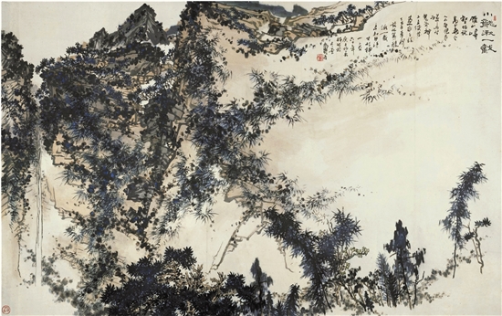 潘天壽 小龍湫一截圖 1960年 潘天壽紀(jì)念館