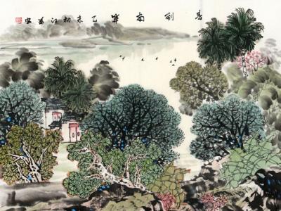 錦繡瓊島春意濃——阮江華山水作品入選戊戌成功美術館館藏作品春季線上聯展