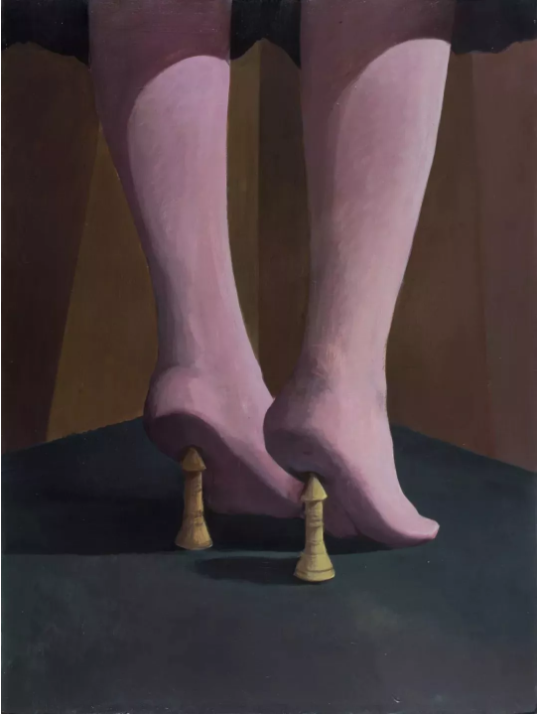 蔡澤濱，《支點》，布面丙烯，120 x 90 cm，2017