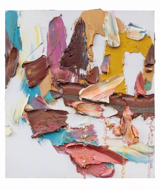 朱金石，《飛二》，布面油畫，180 x 160 cm，2017