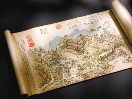 ▲錢維城的《臺山瑞景》。
