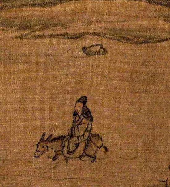 《溪山行旅圖》局部