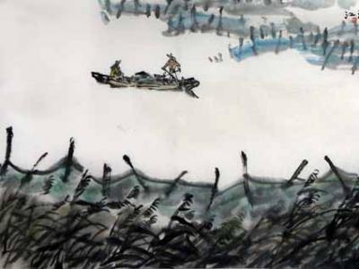 湖州美協(xié)主席馮漢江參展2018中國(guó)?蘭州成功當(dāng)代名家書畫（春之韻）博覽會(huì)作品“線上展覽”賞析