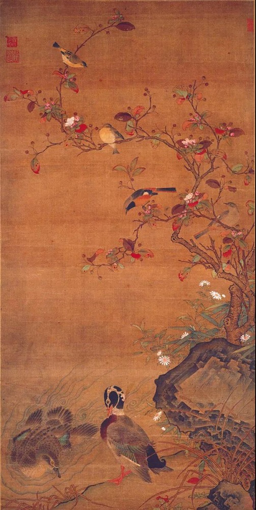 元 任仁發(fā) 《秋水鳧鹥圖軸》 上海博物館提供