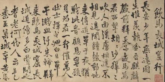 明 徐渭 《行書詩詞卷》 上海博物館提供