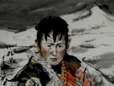 線寫交織繪寫隴原風——徐新平人物畫佳作亮相第11屆中國（蘭州）藝術品博覽會成功美術館名家精品展