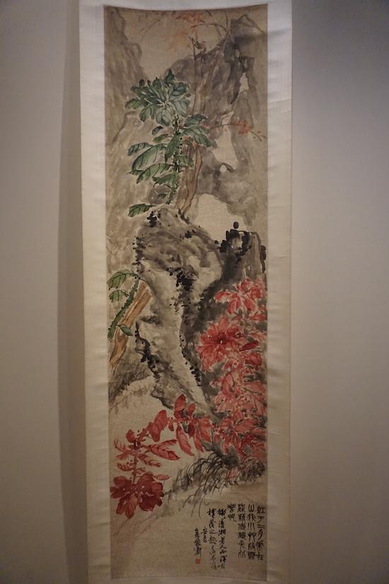 吳昌碩《雁來紅圖軸