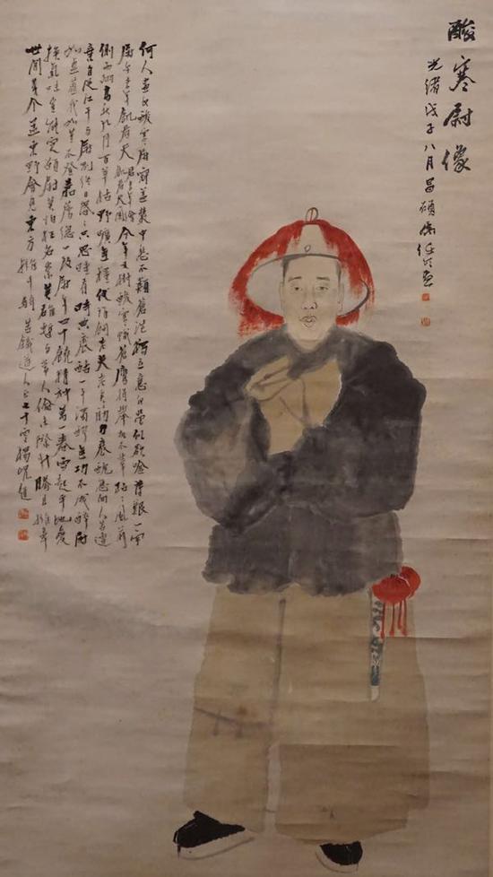 任伯年《酸寒尉像軸