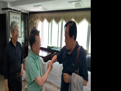 青海省美術家協會原主席井漢升做客蘭州成功美術館