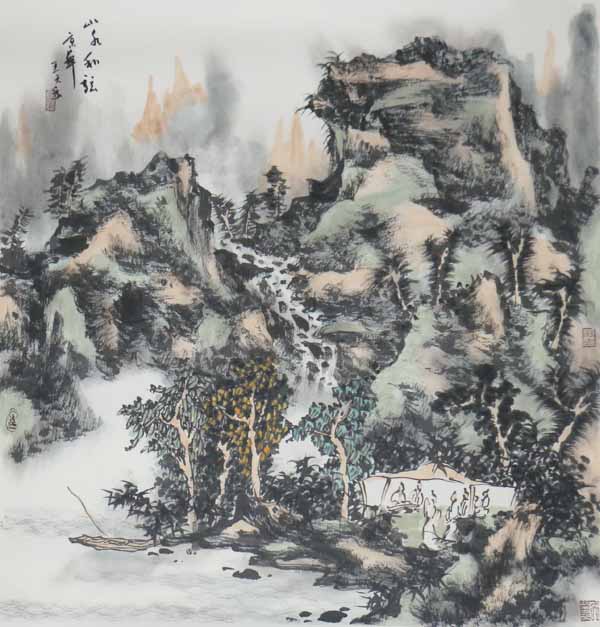 當(dāng)代最具學(xué)術(shù)實(shí)力與收藏價(jià)值山水畫(huà)30家精品聯(lián)展參展畫(huà)家—中美協(xié)著名山水畫(huà)家王天禾