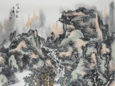 當代最具學術實力與收藏價值山水畫30家精品聯展參展畫家—中美協著名山水畫家王天禾