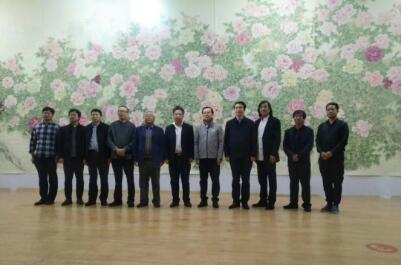 成功美術館簽約畫家孫自安參與創作的國畫《花開盛世》亮相上合峰會