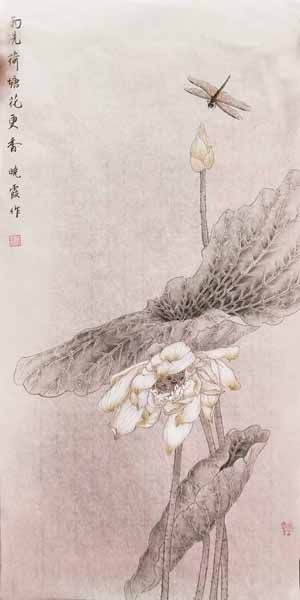 綠韻清幽意境遠——曾曉霞工筆畫佳作走紅“第十一屆蘭州藝術品收藏博覽會·成功美術館名家精品展”